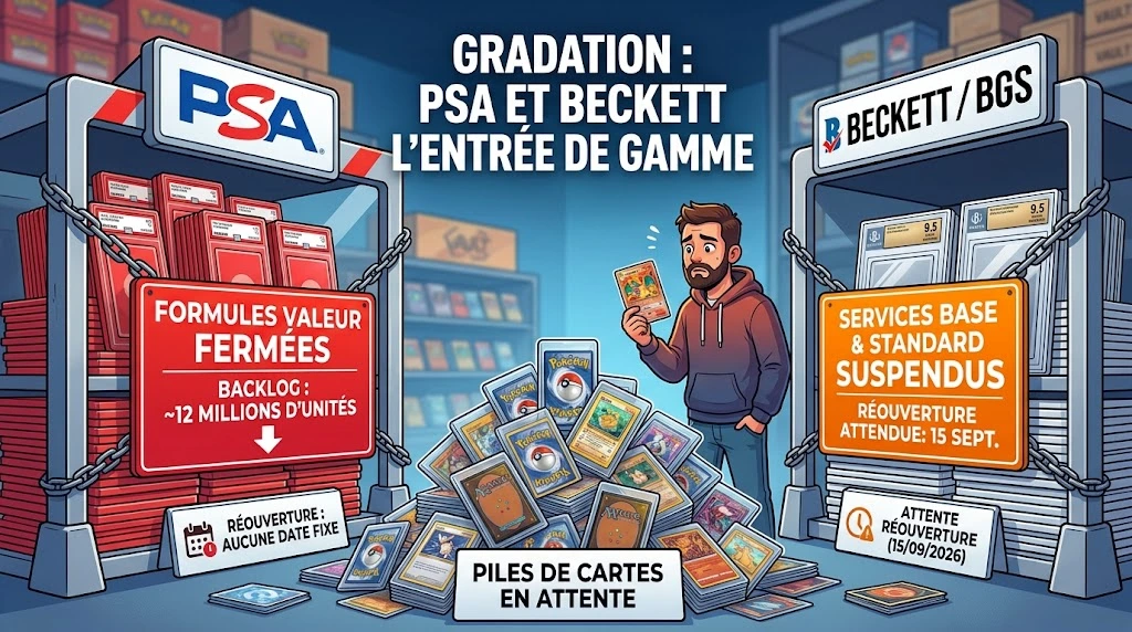 Gradation : PSA et Beckett ont fermé leurs offres d'entrée de gamme