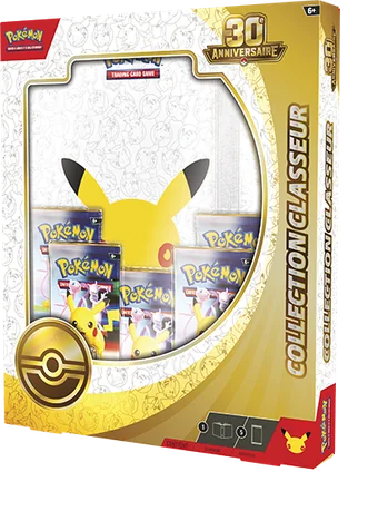 Collection classeur de l'extension 30e Anniversaire du JCC Pokemon, classeur commemoratif 9 pochettes