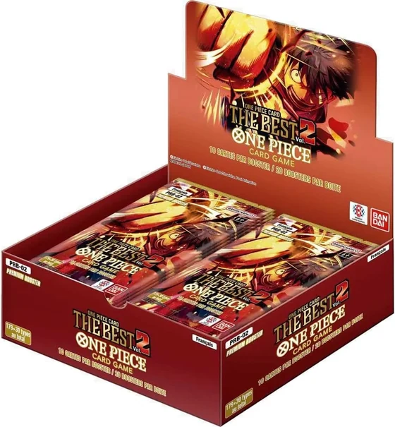 Display One Piece Card Game The Best 2, boîte de boosters premium