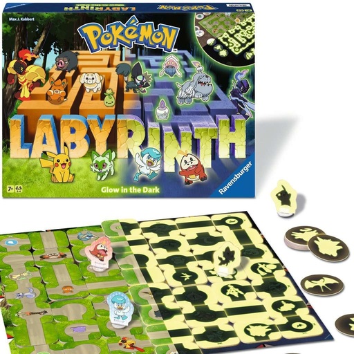Jeu de société Ravensburger - Labyrinthe Pokémon Phosphorescent