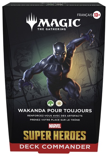 [MTG-MSH-CMD-WAKANDA] Magic The Gathering - Deck Commander Marvel Super Heroes - Wakanda pour Toujours (Français)