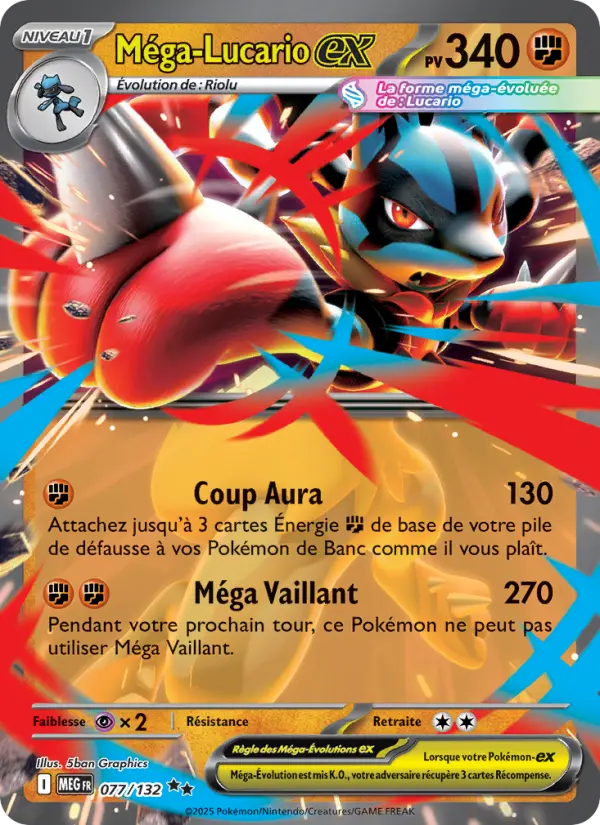 [077/132 [Normal]] Méga-Lucario-ex