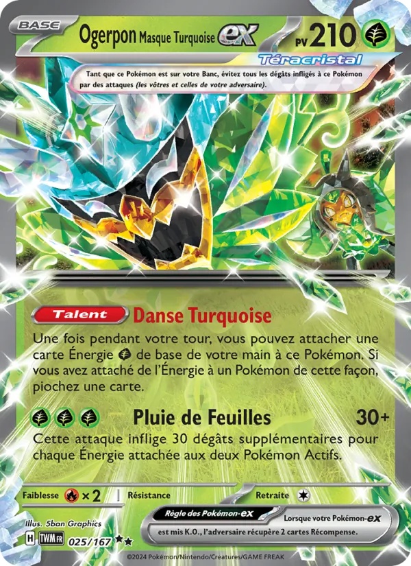 [025/167] Ogerpon Masque Turquoise-ex (TWM 025)
