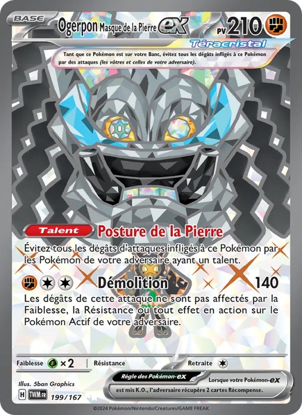 [199/167] Ogerpon Masque de la Pierre-ex (TWM 199)