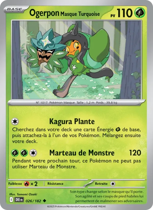 [026/182] Ogerpon Masque Turquoise 026/182