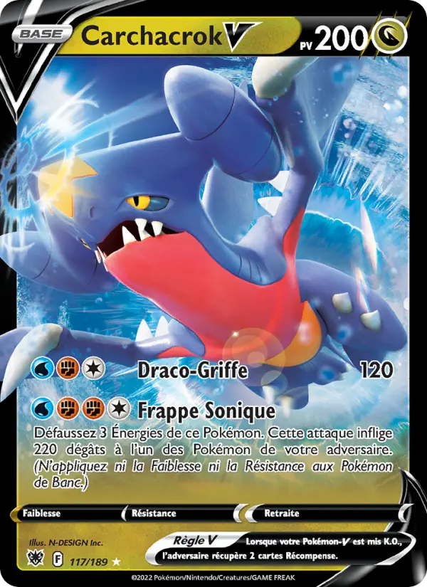 [swsh10-117 [Normal]] Carchacrok V (ASR 117)