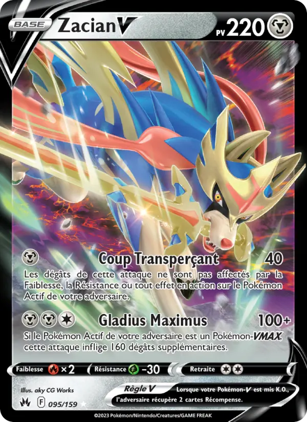 [095/159 [Normal]] Zacian V (CRZ 095)
