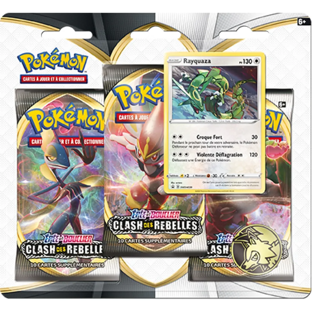 Tripack Pokémon EB02 : Clash des Rebelles - Rayquaza