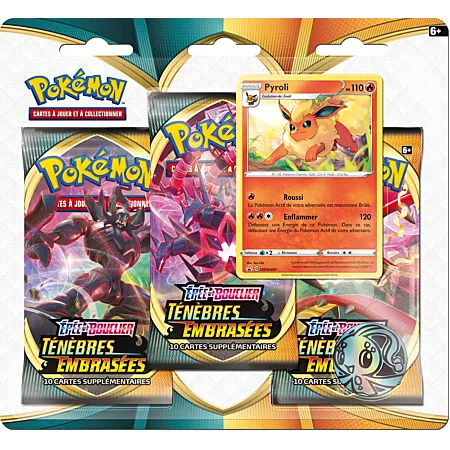 Tripack Pokémon EB03 : Ténèbres Embrasées - Pyroli