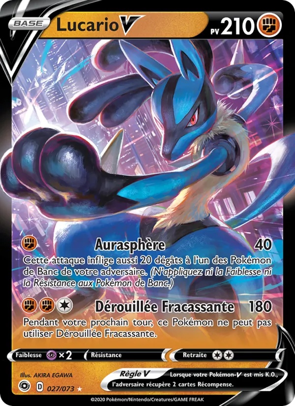 [27/73] Lucario V 27/73 Holo