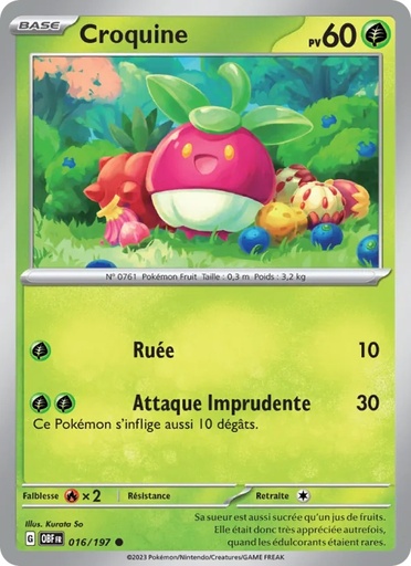 [016/197] Croquine 016/197 Reverse