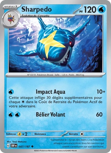 [047/197] Sharpedo 047/197 Reverse