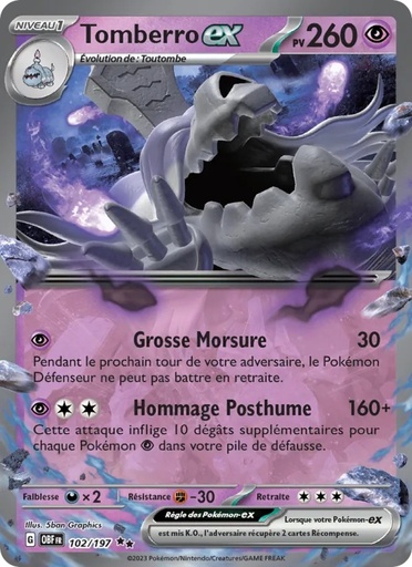 [102/197] Tomberro-ex 102/197 Holo
