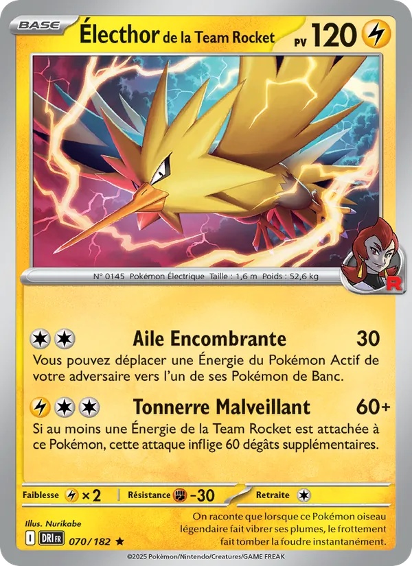 [070/182] Électhor de la Team Rocket 070/182 Holo