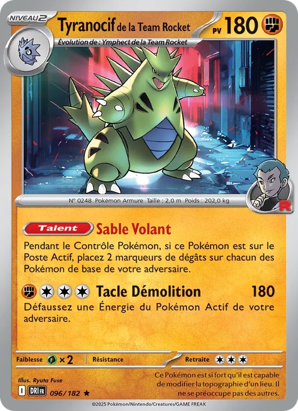 [096/182] Tyranocif de la Team Rocket 096/182 Holo
