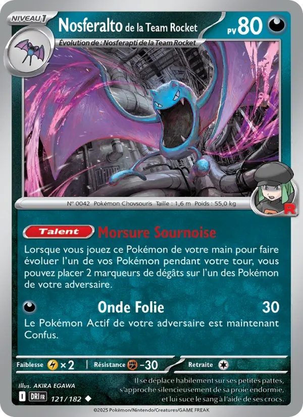 [121/182] Nosferalto de la Team Rocket 121/182 Reverse