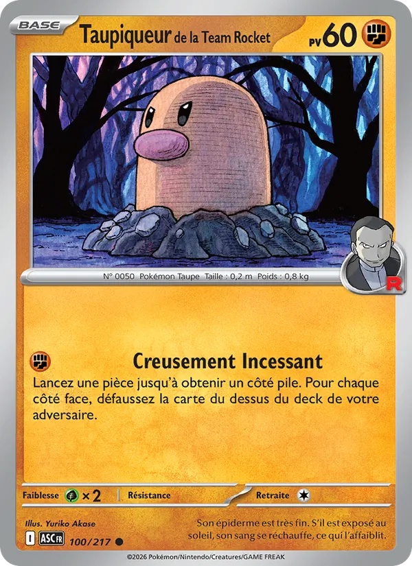 [100/217] Taupiqueur de la Team Rocket 100/217 Reverse
