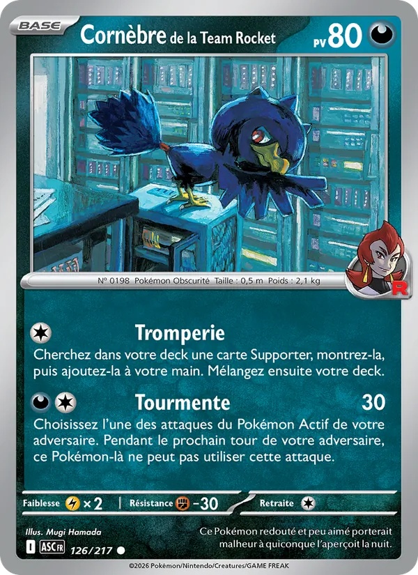 [126/217] Cornèbre de la Team Rocket 126/217 Reverse