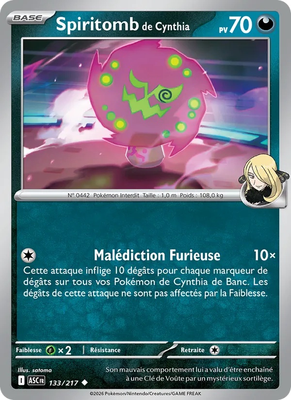[133/217] Spiritomb de Cynthia 133/217