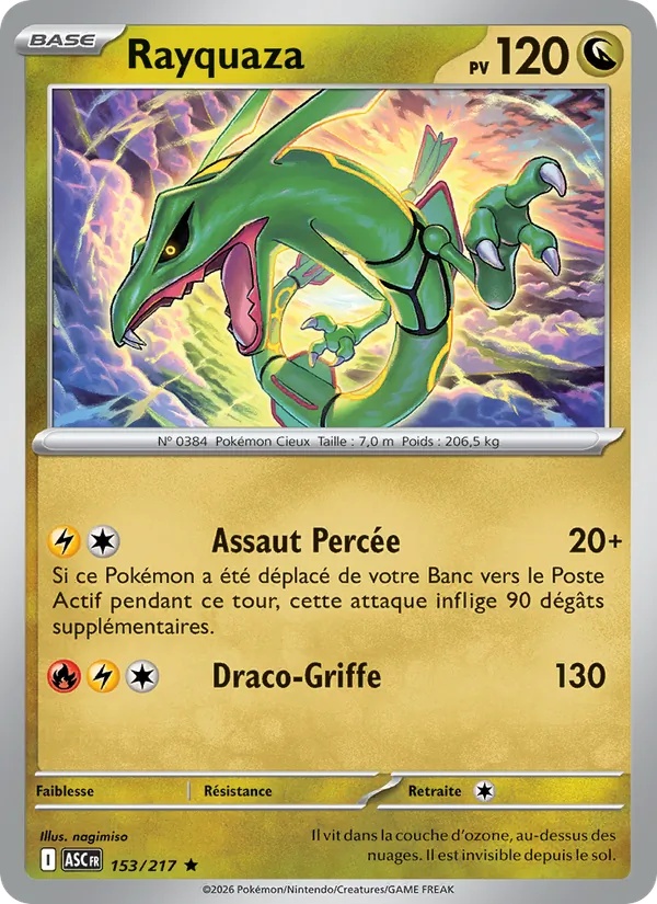 [153/217] Rayquaza 153/217 Reverse