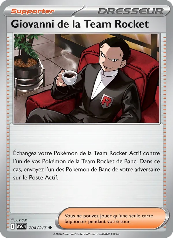 [204/217] Giovanni de la Team Rocket 204/217