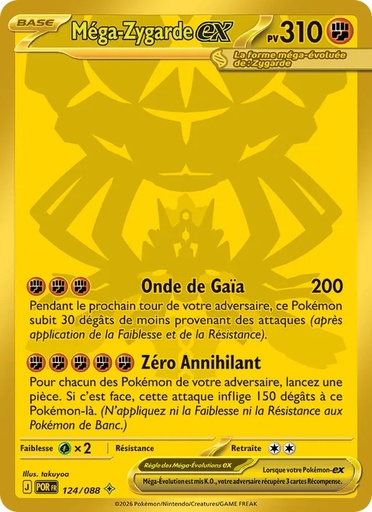 [124/88] Méga-Zygarde-ex 124/88 Holo