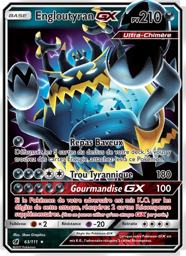 Engloutyran GX 63/111 - Invasion Carmin - Pokémon JCC