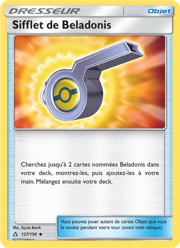 Sifflet de Beladonis 127/156 - Ultra-Prisme - Pokémon JCC