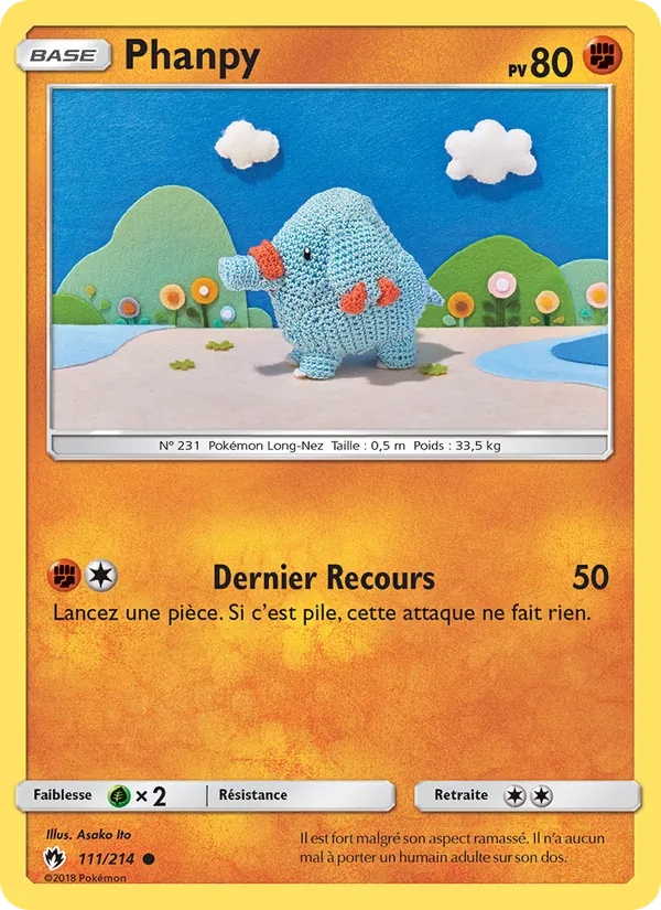 Phanpy 111/214 - Tonnerre Perdu - Pokémon JCC