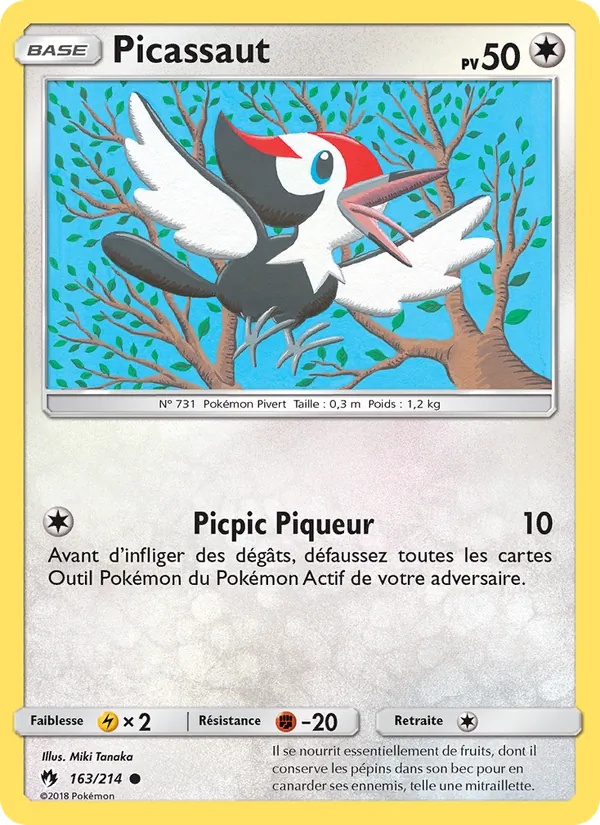 Picassaut 163/214 - Tonnerre Perdu - Pokémon JCC