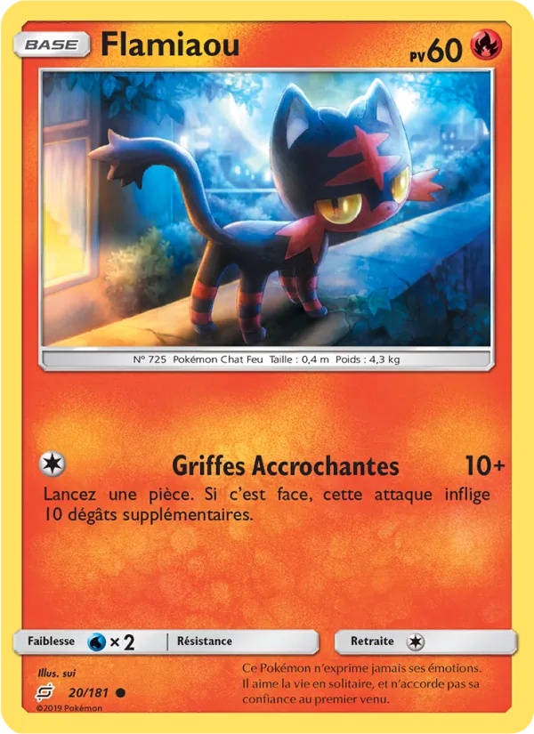 Flamiaou 20/181 - Duo de Choc - Pokémon JCC