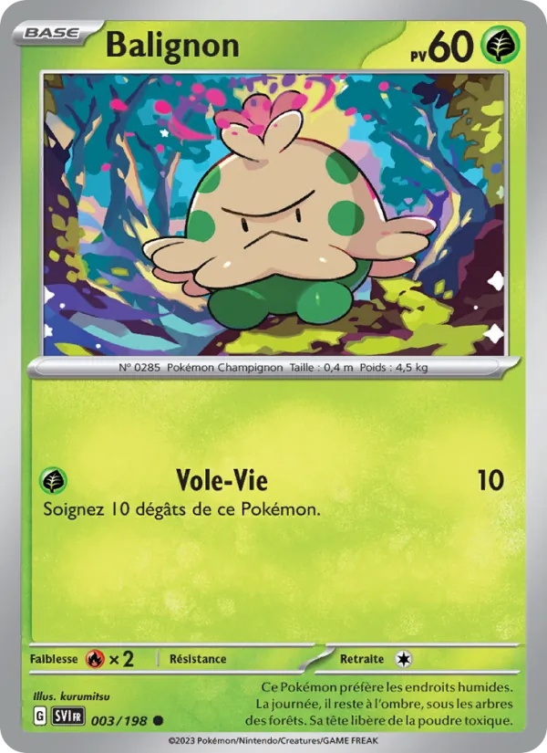 Balignon 003/198 - Écarlate et Violet - Pokémon JCC
