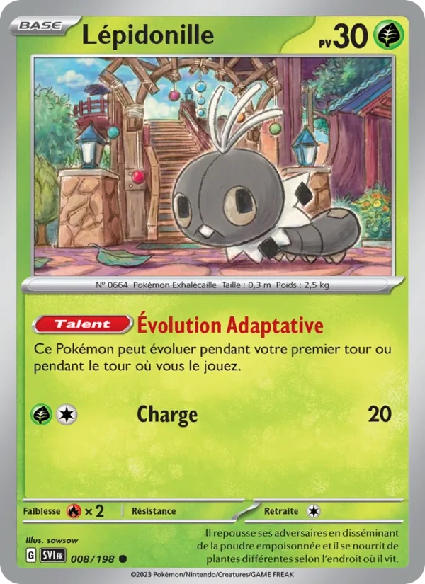Lépidonille 008/198 - Écarlate et Violet - Pokémon JCC
