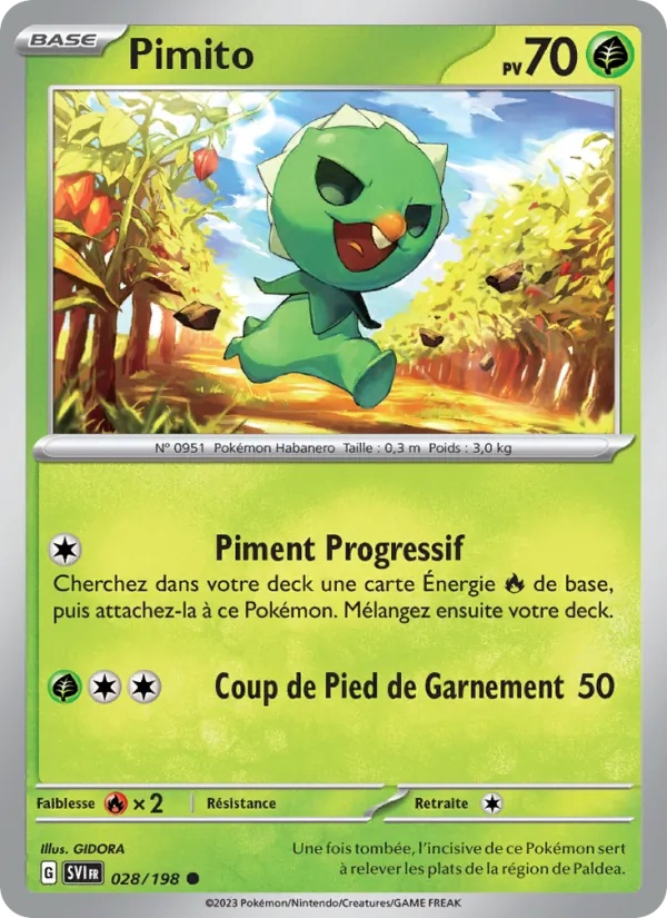 Pimito 028/198 - Écarlate et Violet - Pokémon JCC
