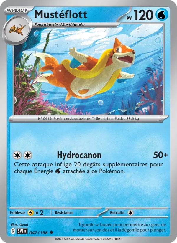 Mustéflott 047/198 - Écarlate et Violet - Pokémon JCC