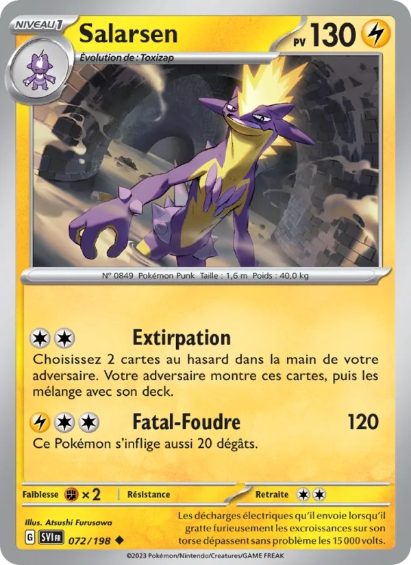 Salarsen 072/198 - Écarlate et Violet - Pokémon JCC