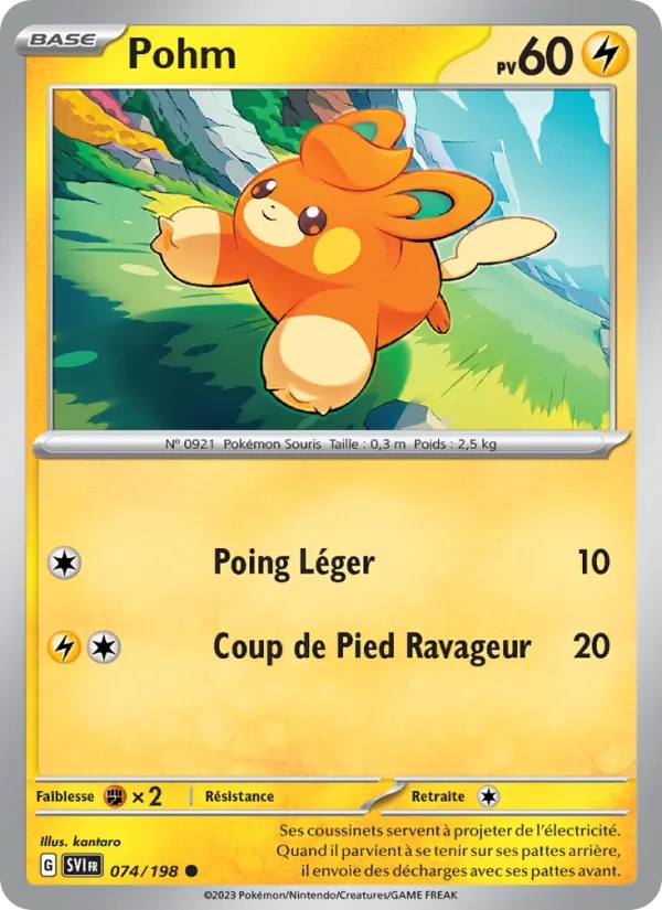 Pohm 074/198 - Écarlate et Violet - Pokémon JCC