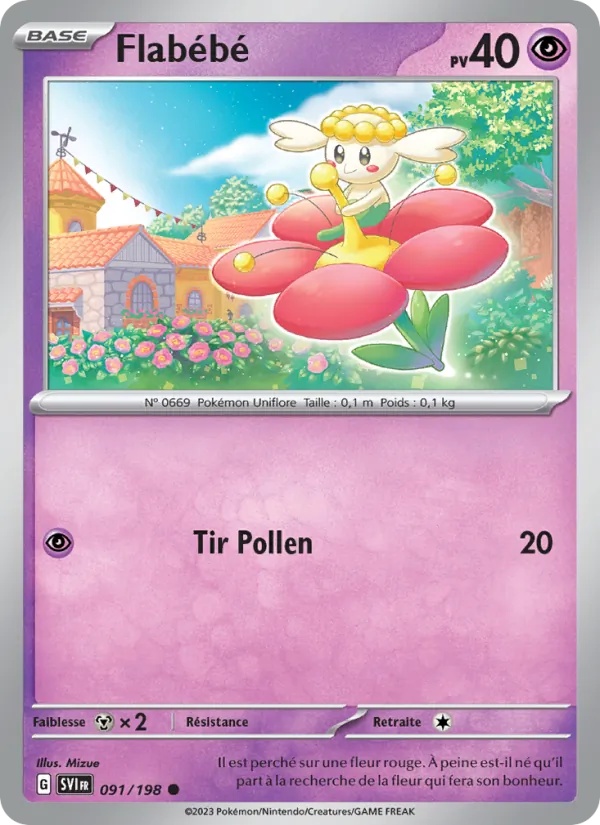 Flabébé 091/198 - Écarlate et Violet - Pokémon JCC