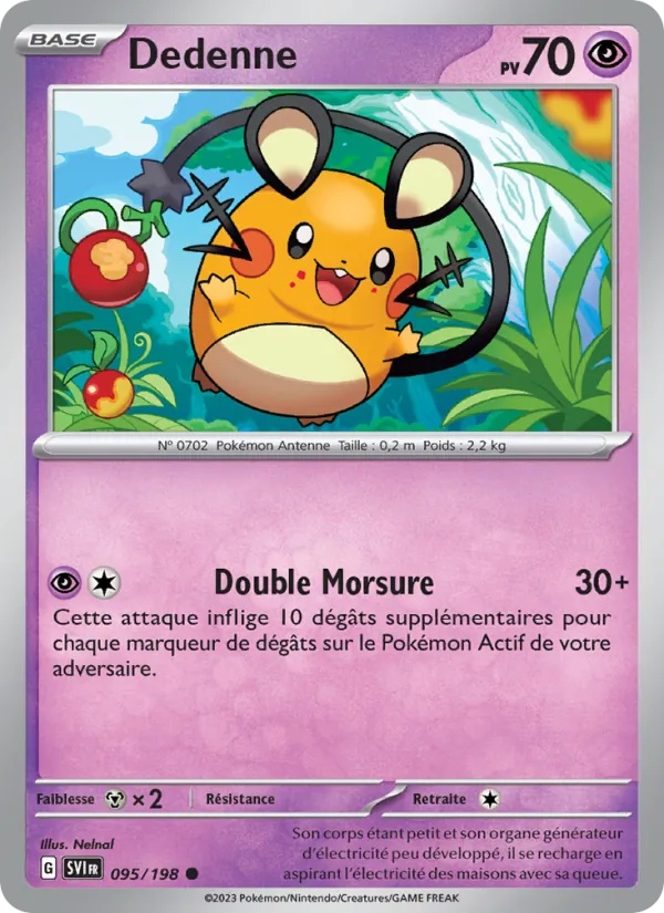 Dedenne 095/198 - Écarlate et Violet - Pokémon JCC