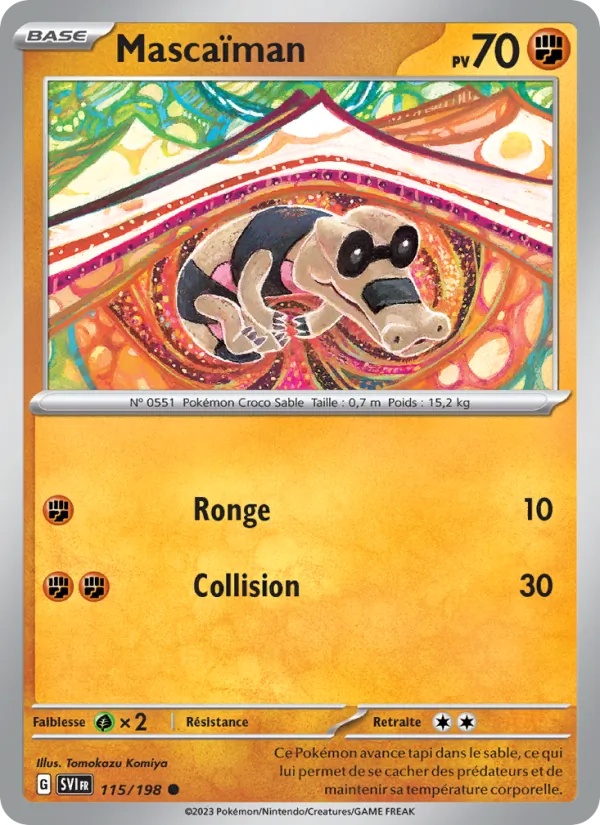 Mascaïman 115/198 - Écarlate et Violet - Pokémon JCC