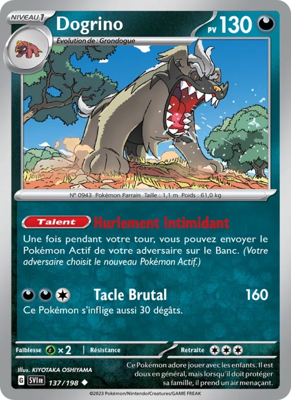 Dogrino 137/198 - Écarlate et Violet - Pokémon JCC