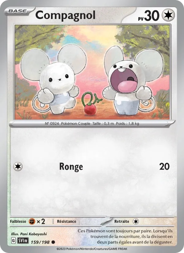 Compagnol 159/198 - Écarlate et Violet - Pokémon JCC