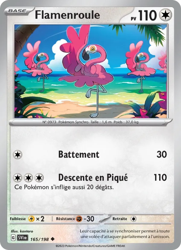 Flamenroule 165/198 - Écarlate et Violet - Pokémon JCC