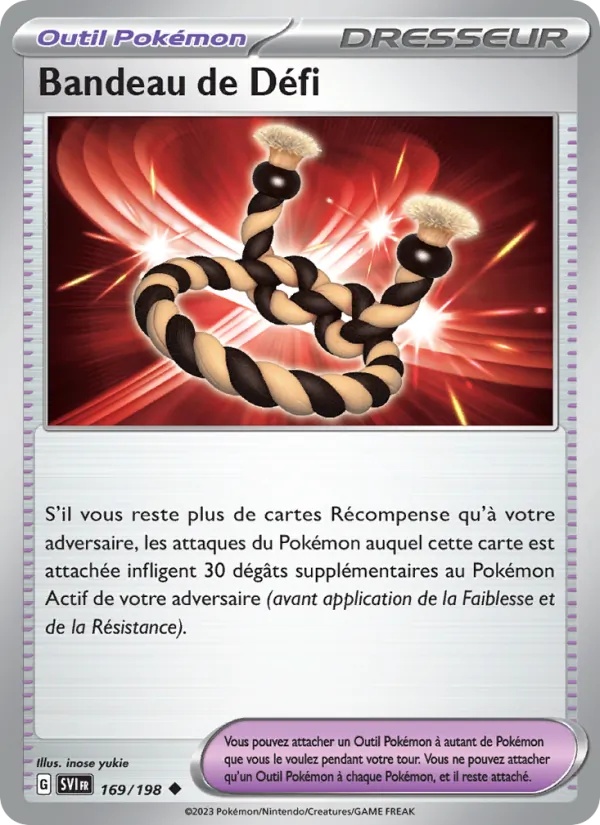 Bandeau de Défi 169/198 - Écarlate et Violet - Pokémon JCC