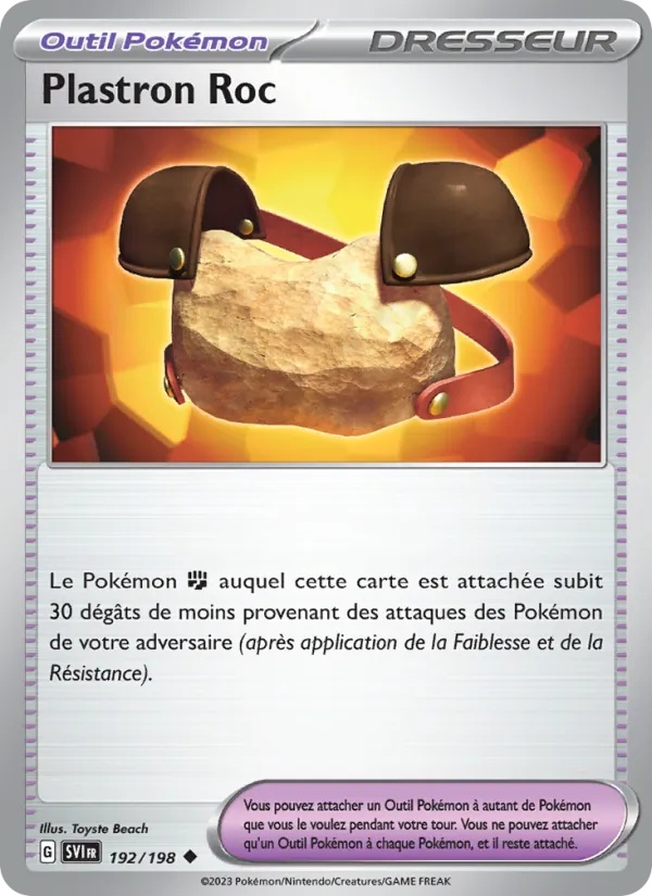 Plastron Roc 192/198 - Écarlate et Violet - Pokémon JCC