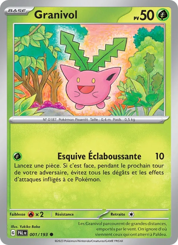 Granivol 001/193 - Évolutions à Paldea - Pokémon JCC