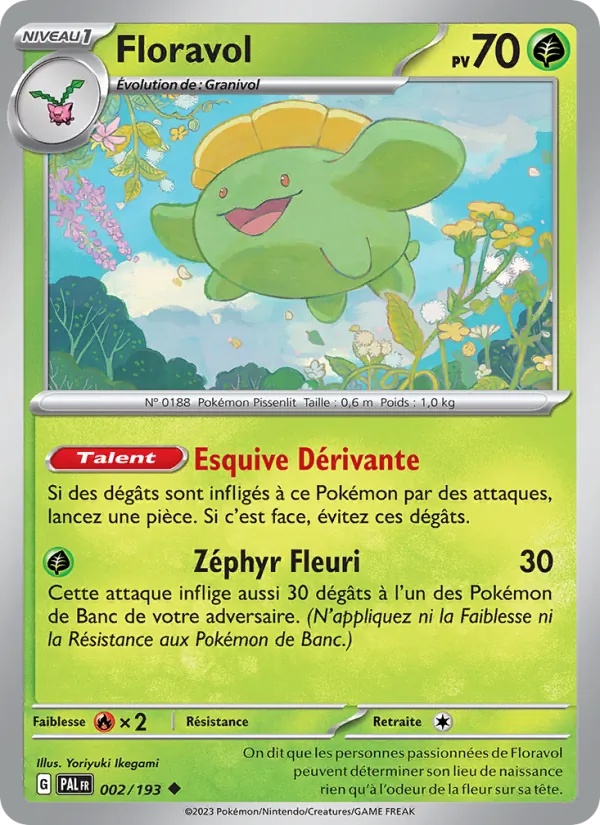Floravol 002/193 - Évolutions à Paldea - Pokémon JCC