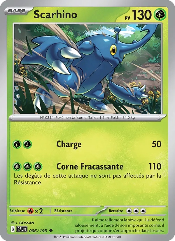 Scarhino 006/193 - Évolutions à Paldea - Pokémon JCC