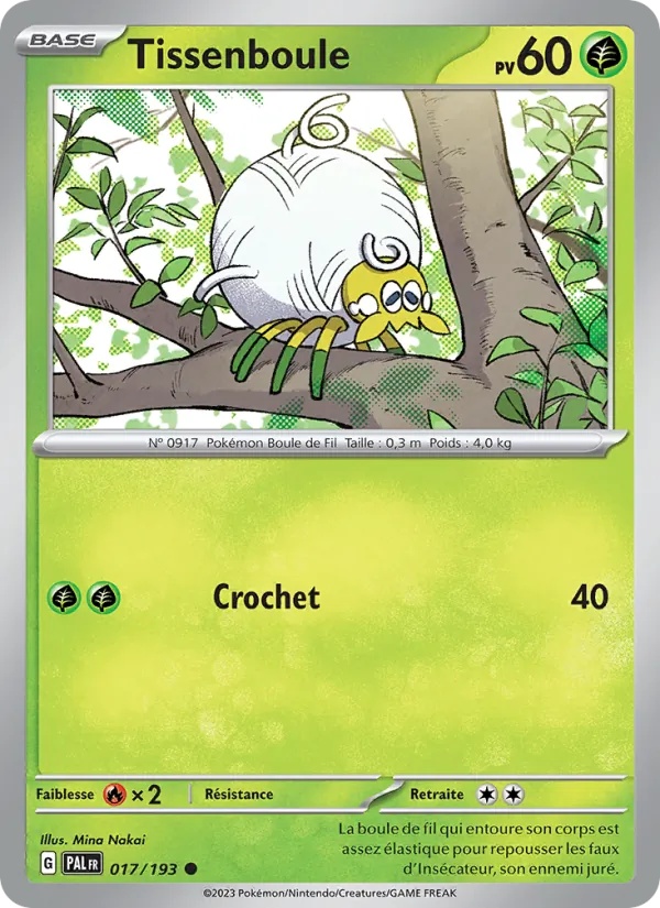 Tissenboule 017/193 - Évolutions à Paldea - Pokémon JCC