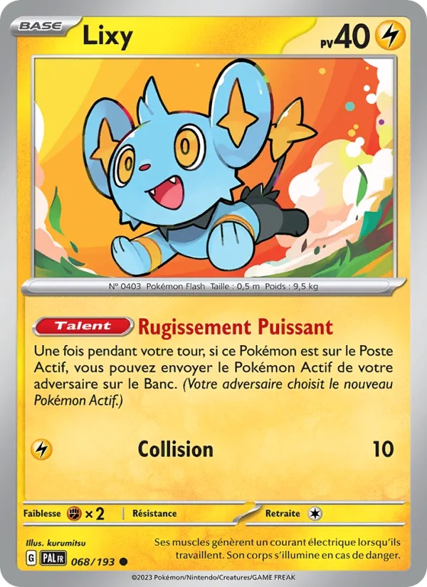 Lixy 068/193 - Évolutions à Paldea - Pokémon JCC
